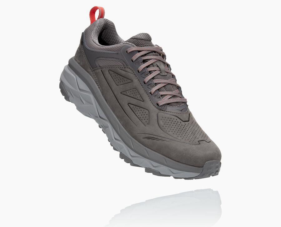 Hoka One One Mens Trail Shoes - Challenger Low GORE-TEX - Grey - NESR19340